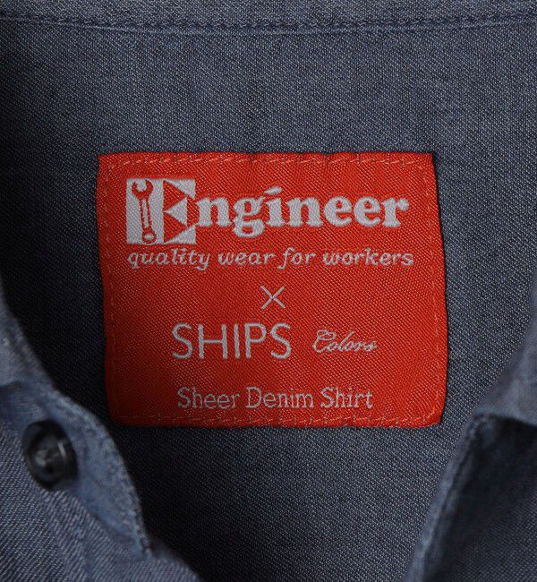 SHIPS Colors 「《予約》【SHIPS Colors別注】Engineer:シアー デニム シャツ◆」|シャツ・ブラウス|