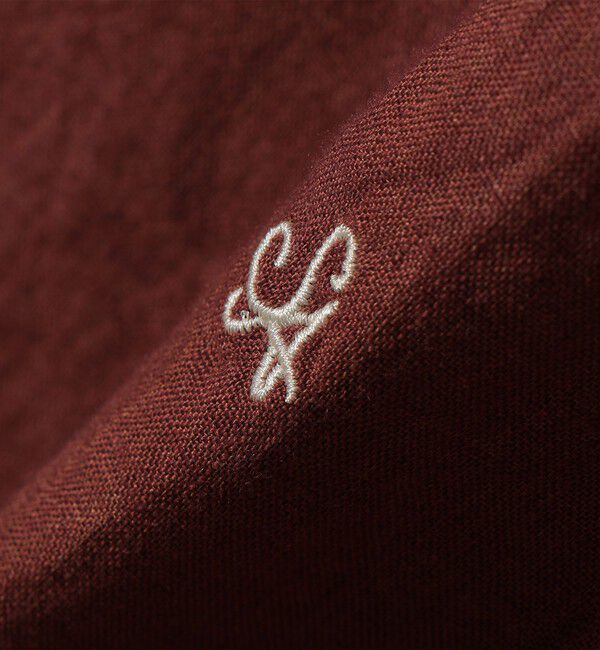 SHIPS any「《予約》SHIPS any:〈洗濯機可能〉リネン レギュラーカラー ルーズ 刺繍 シャツ」|シャツ・ブラウス|