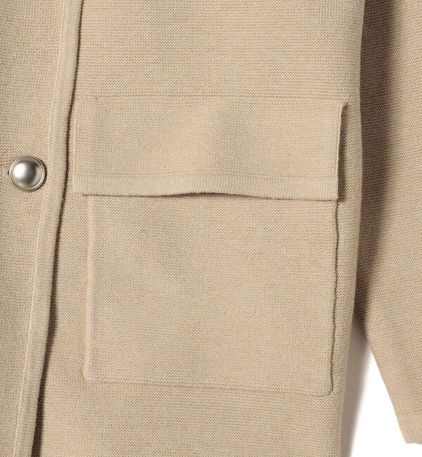 SHIPS Colors 「SHIPS Colors:〈手洗い可能〉ニット カラーレス ダブルボタン ジャケット」|ノーカラージャケット|