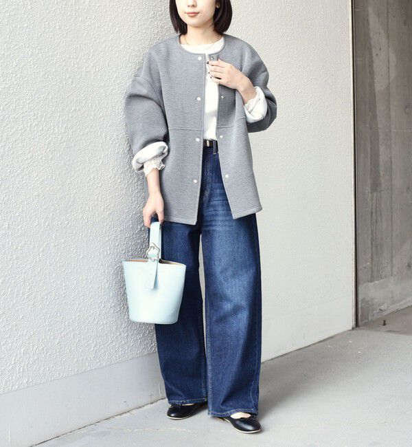 SHIPS Colors 「SHIPS Colors:〈手洗い可能〉ダンボール ノーカラー コート」|ノーカラーコート|