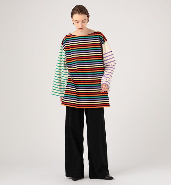 TOMORROWLAND BUYING WEAR「【別注】Le minor&times;TOMORROWLAND クレイジーパターン ビッグバスクシャツ」|Tシャツ・カットソー|