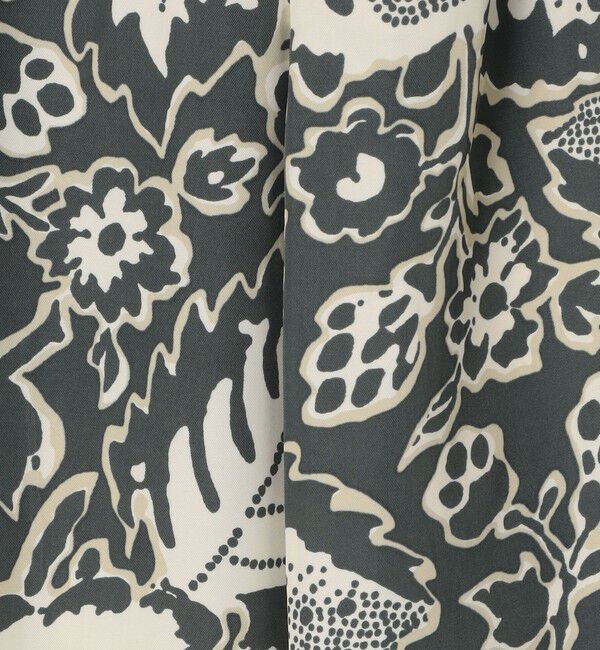 SOULEIADO「レーヨンプリント タックストレートパンツ」|その他|