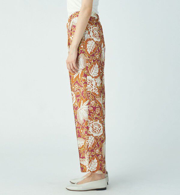 SOULEIADO「レーヨンプリント タックストレートパンツ」|その他|