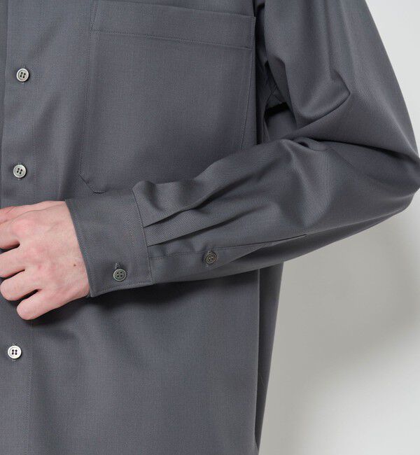 GALERIE VIE「ウォッシャブルギャバジン スタンドカラーシャツ」|シャツ・ブラウス|