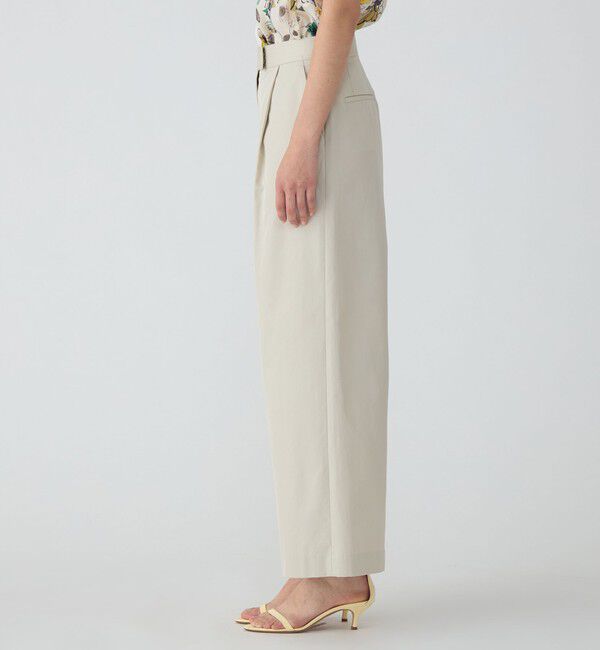 TOMORROWLAND collection「コットンギャバジン タックワイドパンツ」|その他|