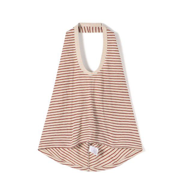 BACCA「リネンボーダー ホルターネックカットソー」|Tシャツ・カットソー|36 レッド系