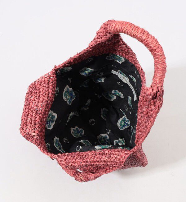 SOULEIADO「SOULEIADO ラフィアミニトートバッグ」|かごバッグ|