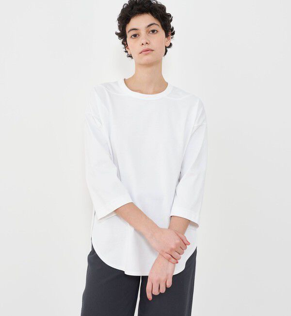 GALERIE VIE「コンパクトジャージー フロントテールプルオーバー」|Tシャツ・カットソー|