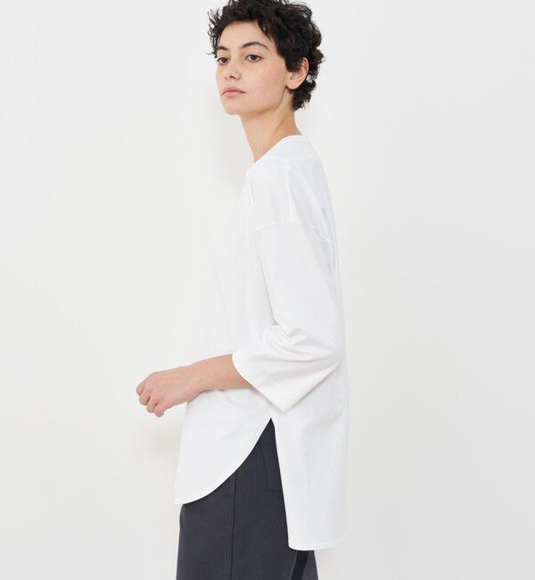 GALERIE VIE「コンパクトジャージー フロントテールプルオーバー」|Tシャツ・カットソー|