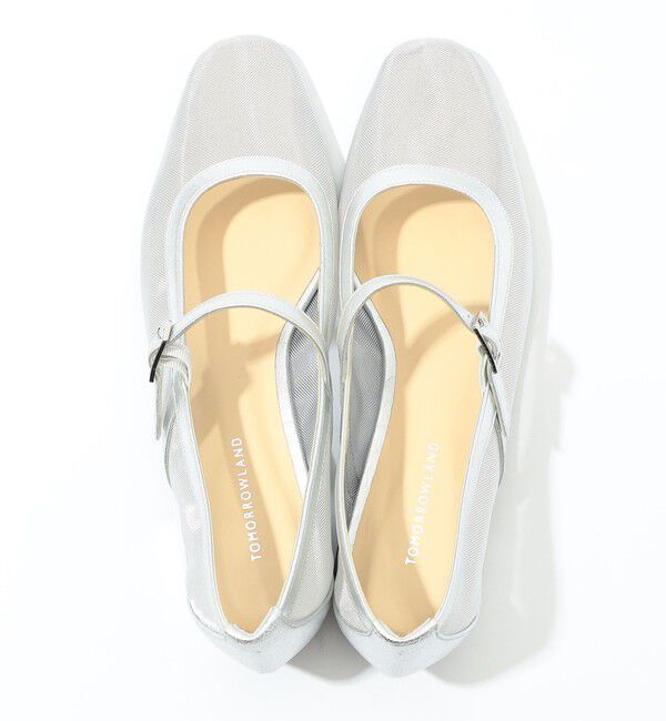 TOMORROWLAND GOODS「TOMORROWLAND チュール メリージェーン フラットシューズ」|パンプス|