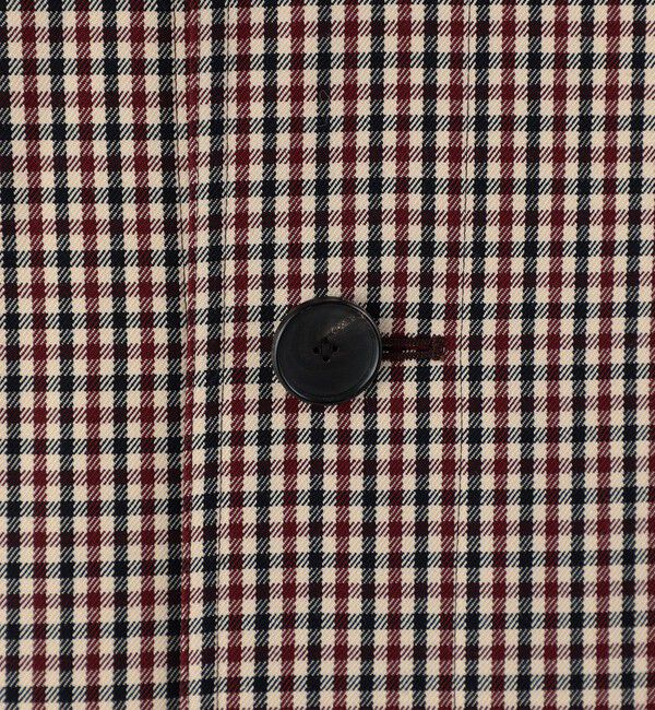 CABaN「ウールギャバジン ガンクラブチェックスタンドカラーコート」|その他|