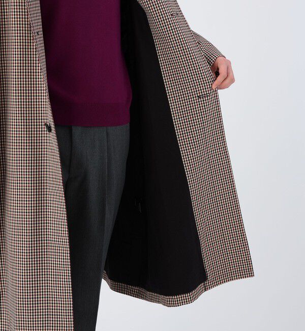CABaN「ウールギャバジン ガンクラブチェックスタンドカラーコート」|その他|