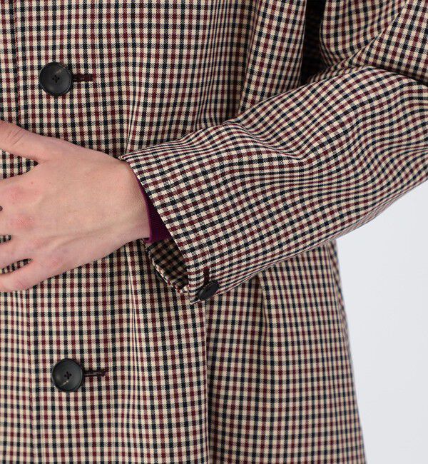 CABaN「ウールギャバジン ガンクラブチェックスタンドカラーコート」|その他|