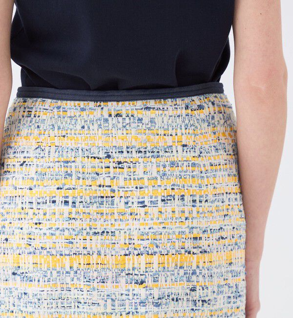 TOMORROWLAND collection「ジョーヌラインファンシー フロントボタンスカート」|タイト|