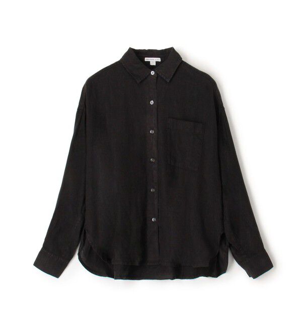 JAMES PERSE「ライトウェイトリネン オーバーサイズドシャツ WKO3970」|シャツ・ブラウス|19 ブラック