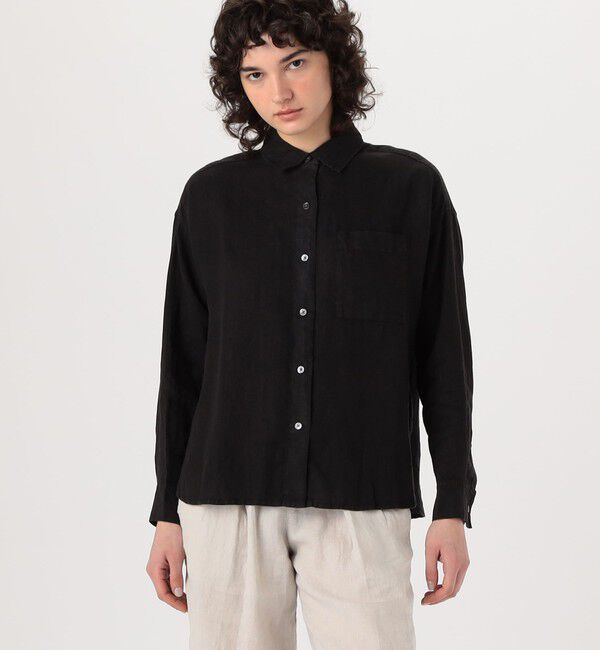 JAMES PERSE「ライトウェイトリネン オーバーサイズドシャツ WKO3970」|シャツ・ブラウス|