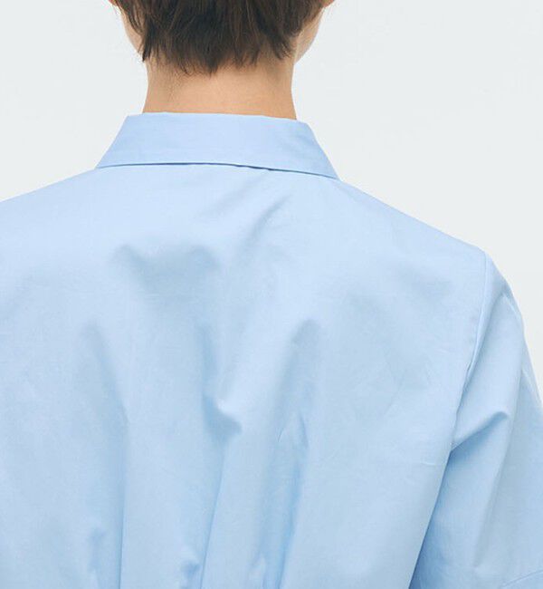 CABaN「コットンサテン ウエストタックシャツブラウス」|シャツ・ブラウス|