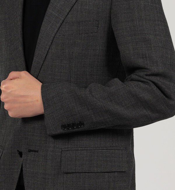 TOMORROWLAND MENS「コットンウール ホップサック シングルブレステッド2Bジャケット Di PRAY」|テーラードジャケット|