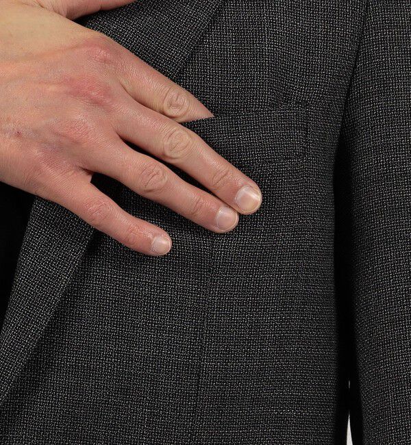 TOMORROWLAND MENS「コットンウール ホップサック シングルブレステッド2Bジャケット Di PRAY」|テーラードジャケット|