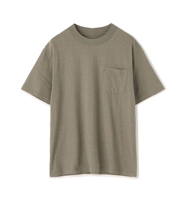 TOMORROWLAND MENS「オーガニックコットン クルー ハーフスリーブカットソー」|Tシャツ・カットソー|17 グレー