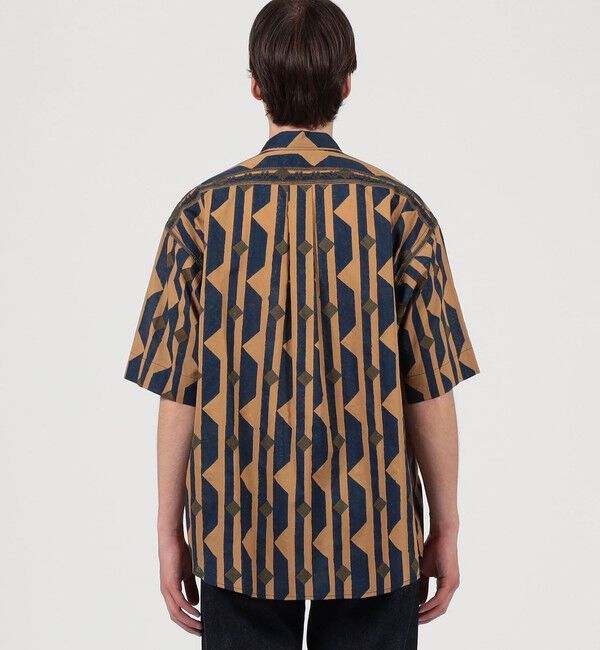 TOMORROWLAND MENS「インド コットン ブロックプリント ハーフスリーブシャツ」|シャツ・ブラウス|