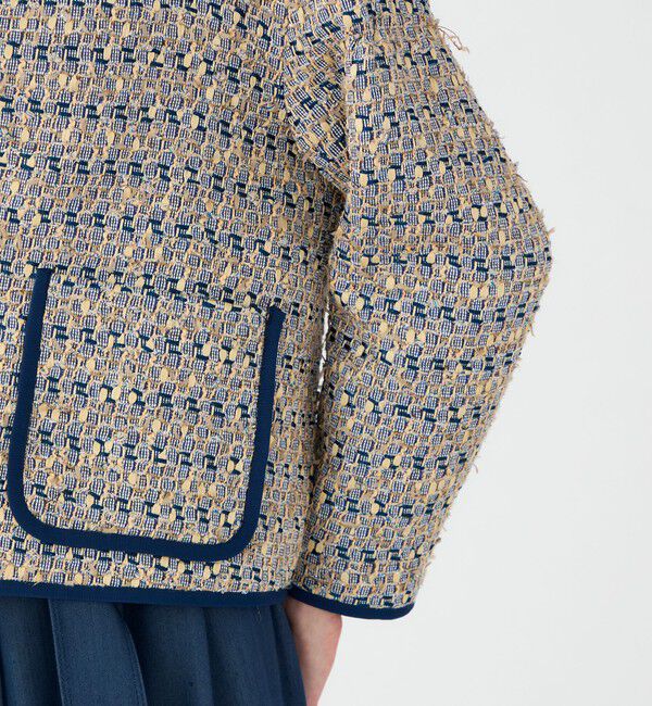 Ballsey「Blueberry Tarte クルーネックジャケット」|ノーカラージャケット|