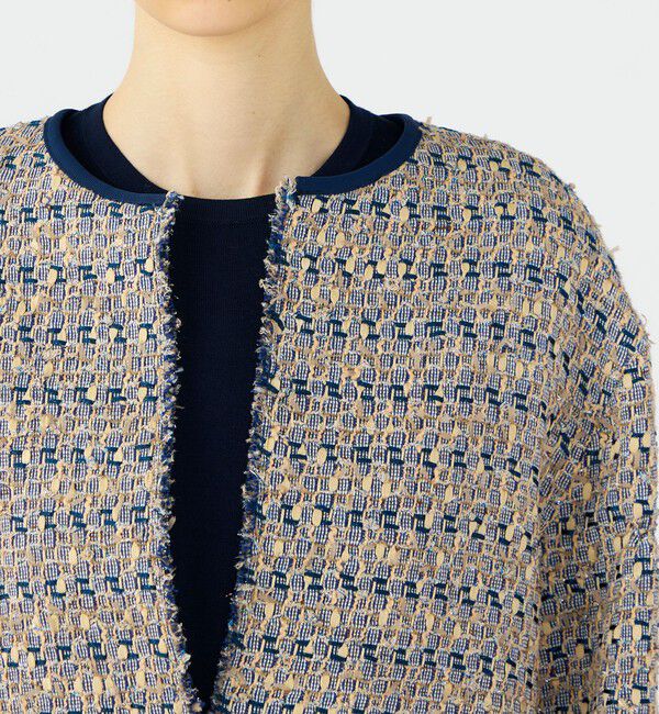 Ballsey「Blueberry Tarte クルーネックジャケット」|ノーカラージャケット|