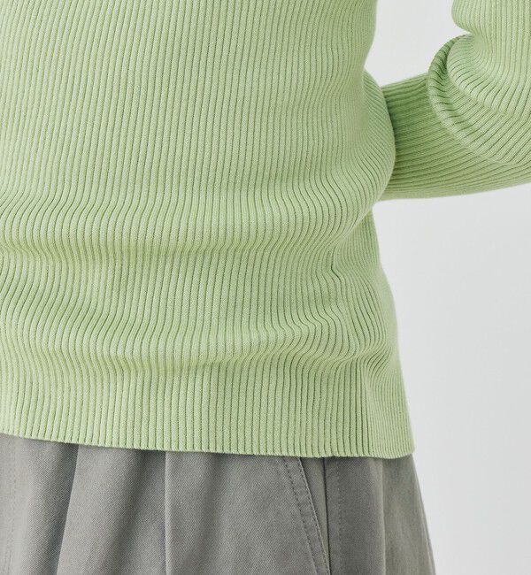 GALERIE VIE「ギザコットンリブ ボートネックプルオーバー」|ニット・セーター|