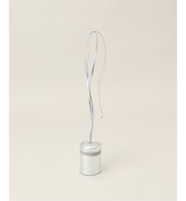  「【blancle/ ブランクレ】S.LETHER/M.LEATHER CYLINDER BAG」|ショルダー・メッセンジャー|シルバー