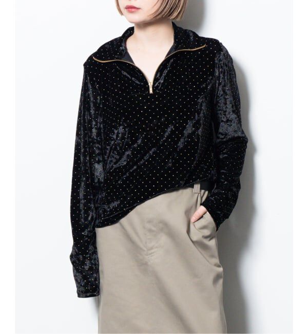  「SIMONE WILD STUD VELVET TROYER：カットソー」|Tシャツ・カットソー|ブラック