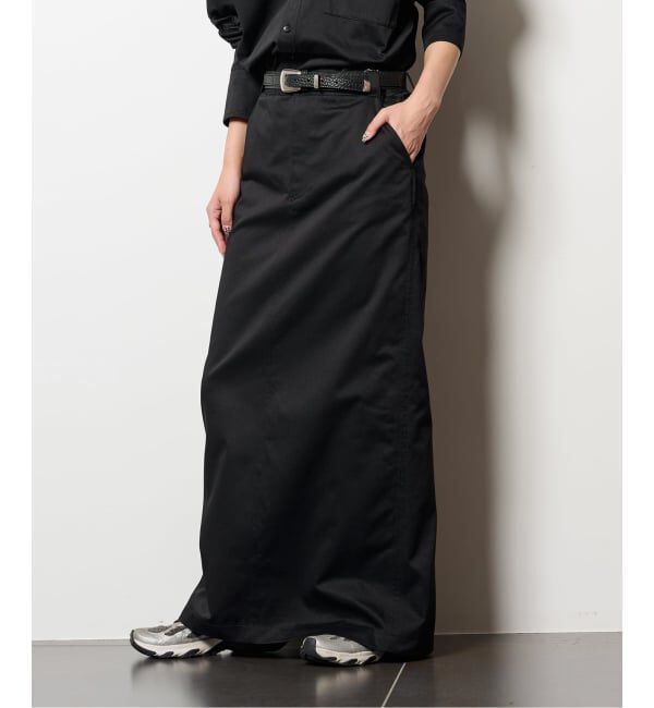  「CHINO STRAIGHT スカート」|スカート|ブラック