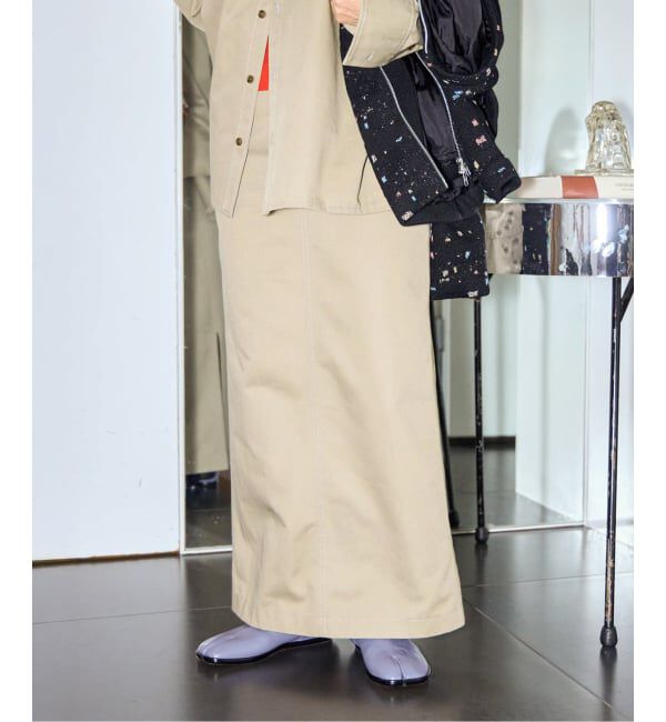  「CHINO STRAIGHT スカート」|スカート|ベージュ