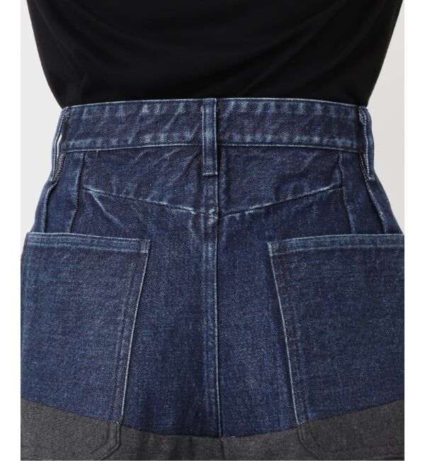  「TANAKA 別注 COMBI WIDE TROUSERS ST-232-DG[SWEAT]：デニムパンツ」|デニム|