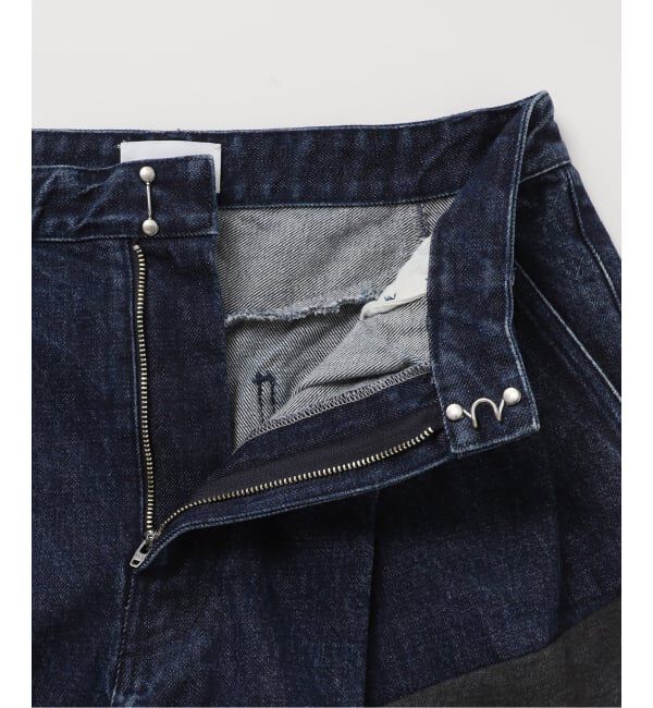  「TANAKA 別注 COMBI WIDE TROUSERS ST-232-DG[SWEAT]：デニムパンツ」|デニム|