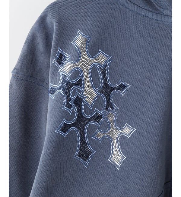 JOINT WORKS「SUPPLIER / サプライヤー Cross Rhinestone Zip Hoodie」|パーカー|