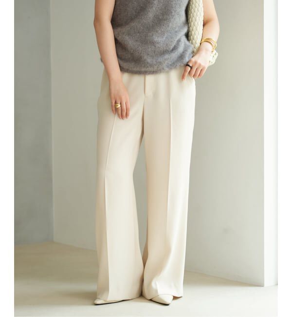 Plage「《追加》washable straight パンツ 3」|スラックス|