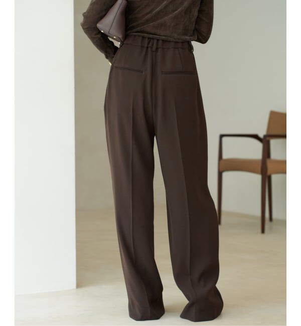 Plage「《追加》washable straight パンツ 3」|スラックス|