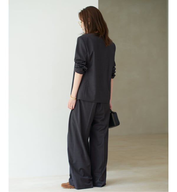 Plage「WO SE 2Tuck Wide パンツ」|スラックス|