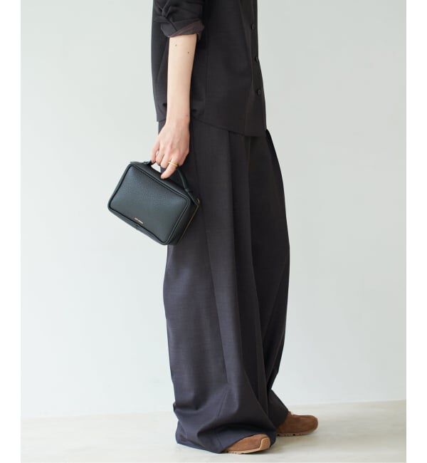 Plage「WO SE 2Tuck Wide パンツ」|スラックス|