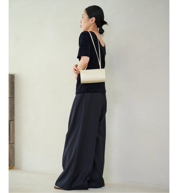 Plage「WO SE 2Tuck Wide パンツ」|スラックス|