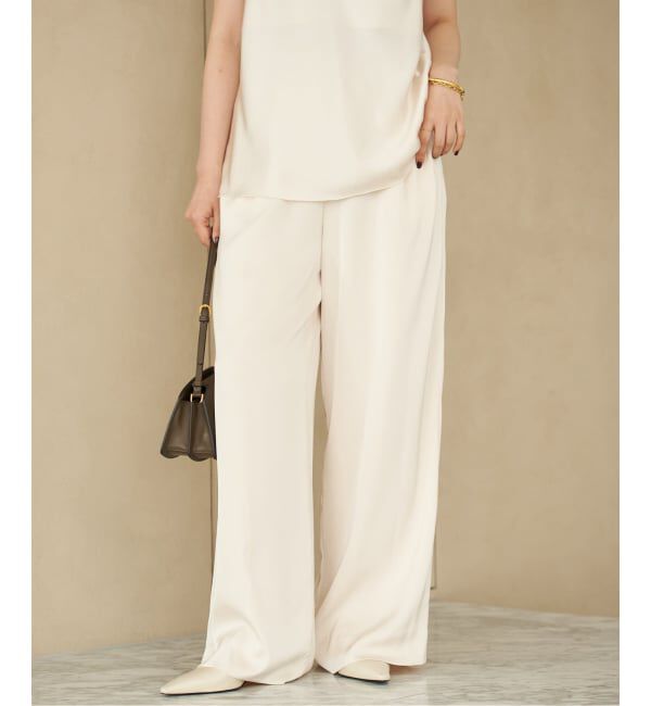 Plage「《追加》dull satin relax パンツ」|その他|