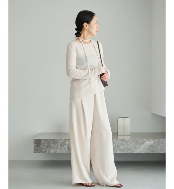 Plage「《追加》dull satin relax パンツ」|その他|