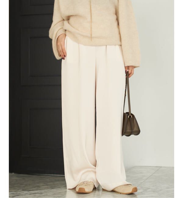 Plage「《追加》dull satin relax パンツ」|その他|