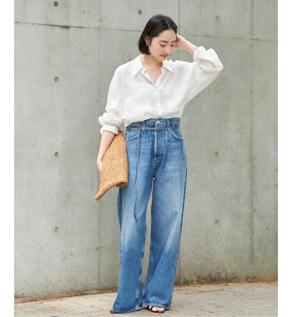 Plage「《追加予約》RAMIE LYOCELL CROPPED シャツ 2」|シャツ・ブラウス|