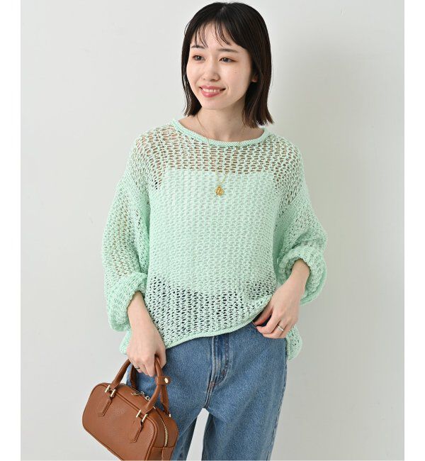 SLOBE IENA「LOGAN/ローガン SLOBE別注 メッシュプルオーバー LG-25SS09」|ニット・セーター|