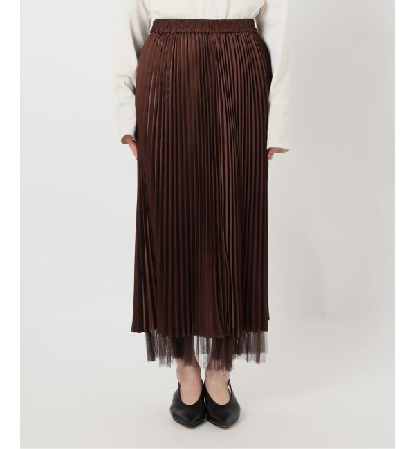 SLOBE IENA「《追加》リバーシブルプリーツスカート」|スカート|