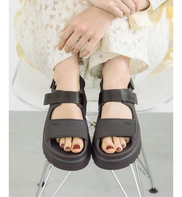 SLOBE IENA「《別注カラーあり/追加2予約》 UGG/アグ GoldenGlow Sandal W GOLDENGLOW」|サンダル|カーキ