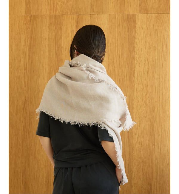 IENA LA BOUCLE「ASAUCE MELER/アソースメレリネンガーゼストール AM26SST31」|ストール|