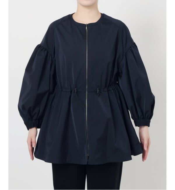 VERMEIL par iena「《追加2予約》ノーカラーギャザーZIPブルゾン」|その他|