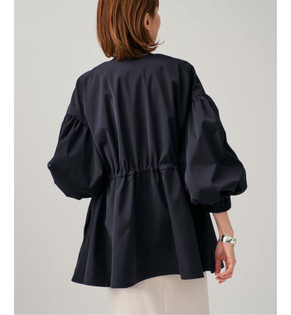 VERMEIL par iena「《追加2予約》ノーカラーギャザーZIPブルゾン」|その他|